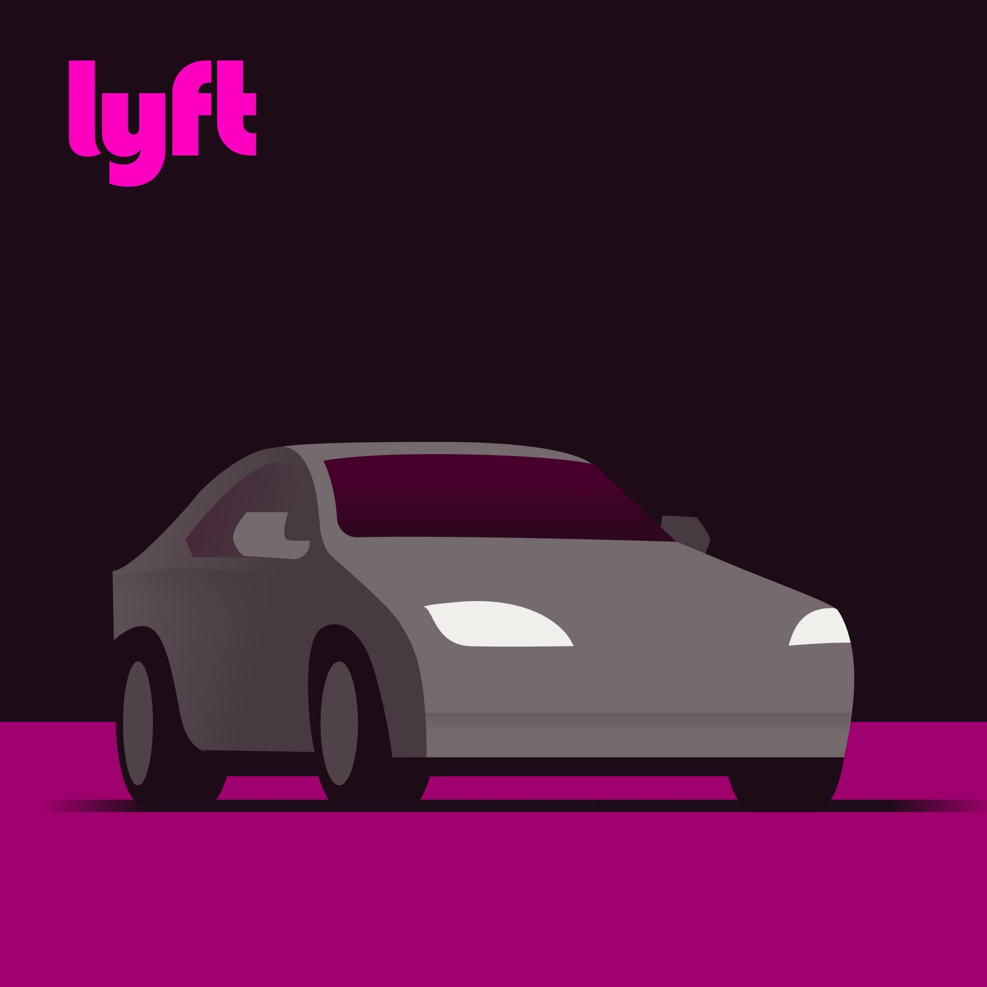 Angle. Lyft - $50 Gift Card - Pink.