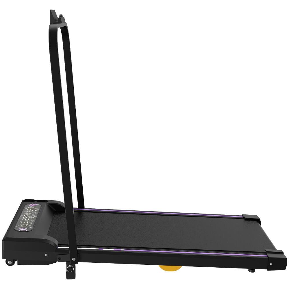 Alt View 8. Loheer - Loheer Under Desk Treadmill 2 in 1 Portable Walking Pad with Handle Remote LED Display Black - Black.