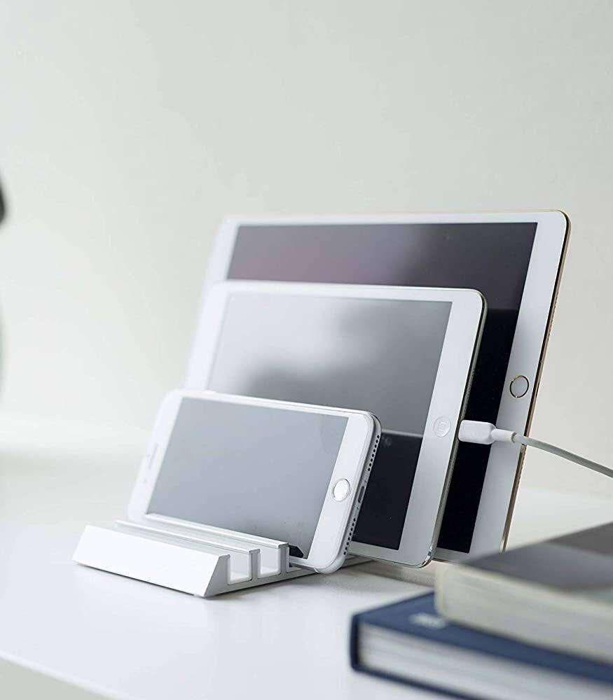 Angle. Yamazaki Home - Phone & Tablet Stand - Aluminum - Black.
