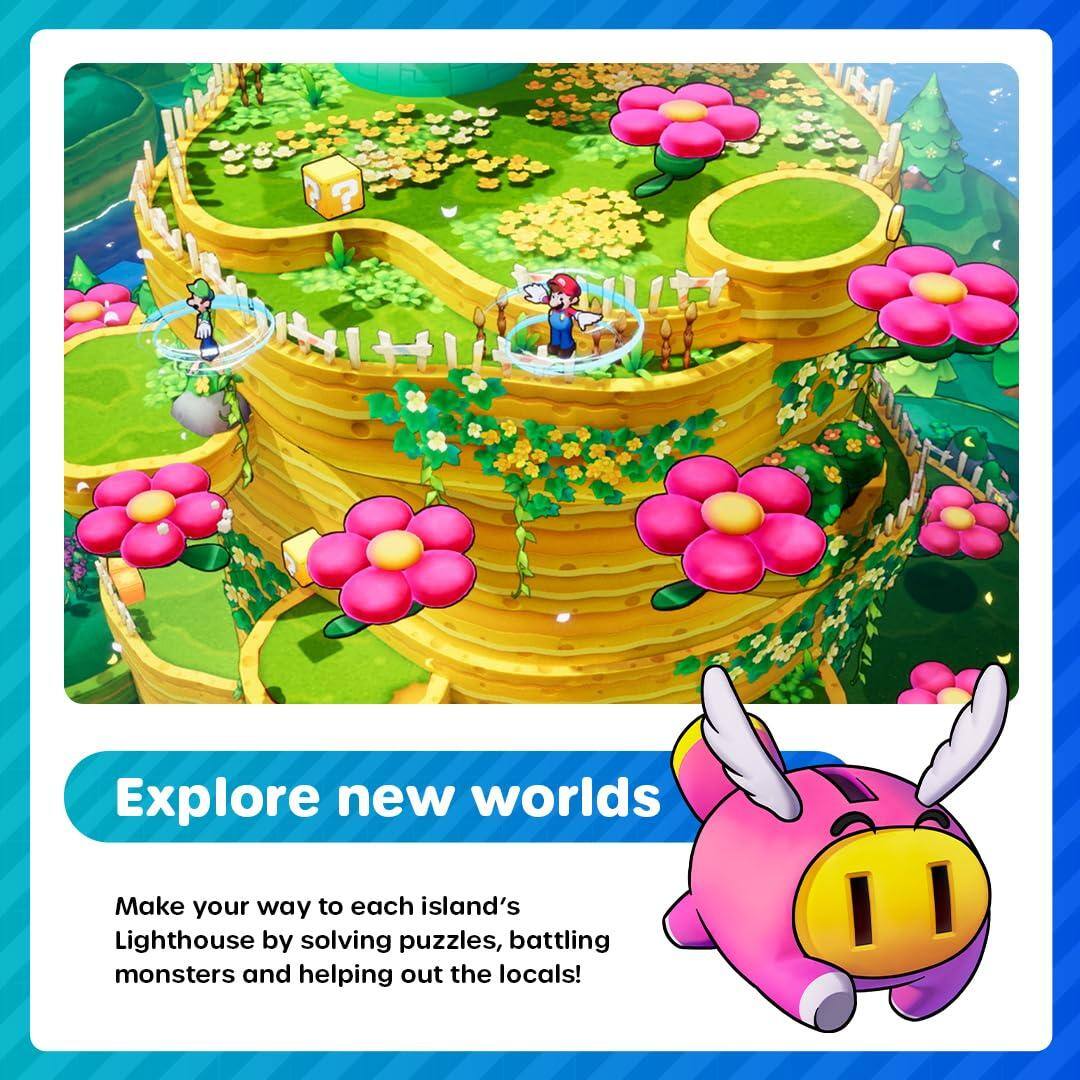 Explore new worlds

Make your way to each island's Lighthouse by solving puzzles, battling monsters and helping out the locals!