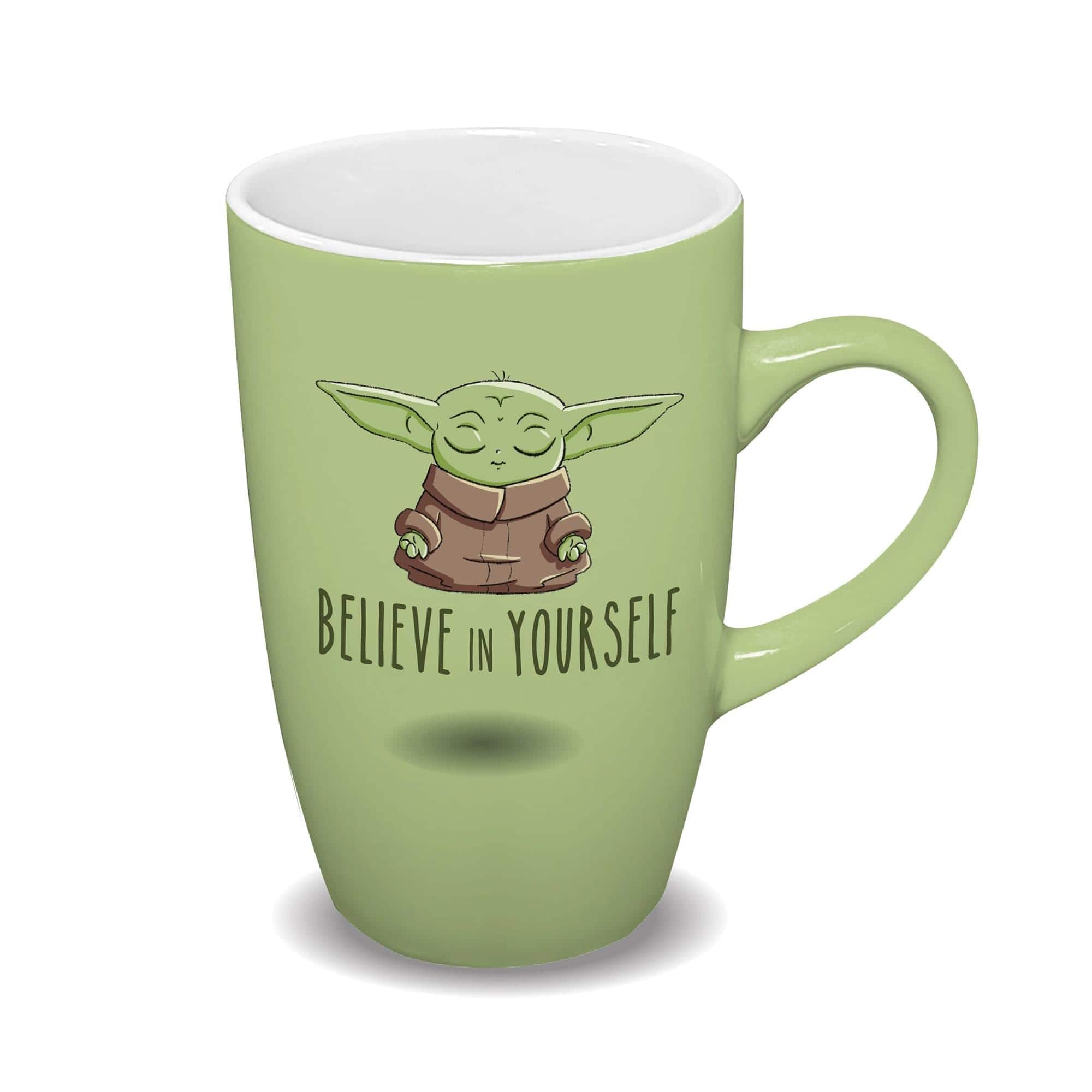 "Star Wars - Grogu ""Believe In Yourself"" 18oz Ceramic Latte Mug - Green" price history on PriceWatchPro