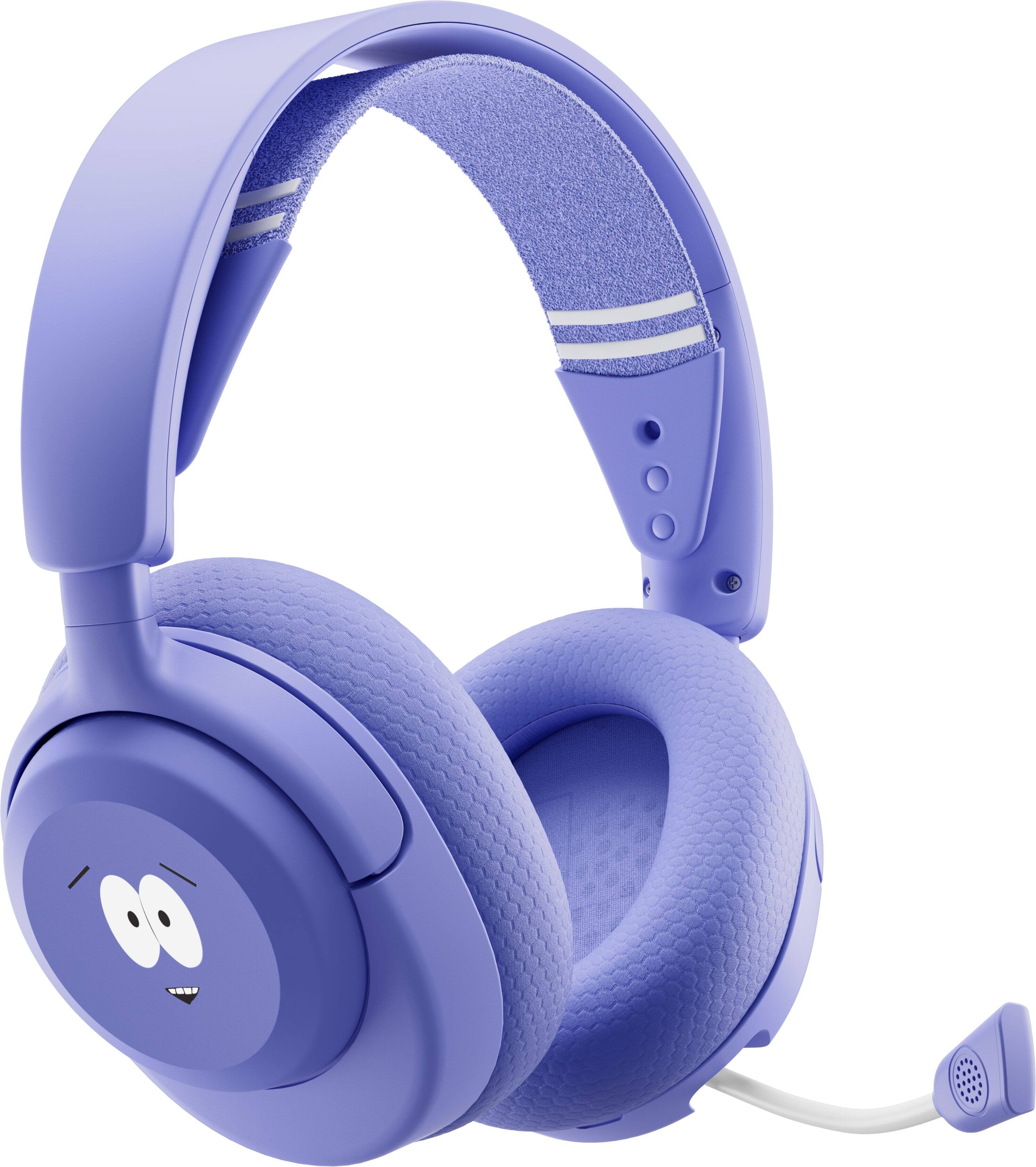 Alt View 9. SteelSeries - Arctis Nova 5 Towelie Edition Wireless Over-the-Ear Gaming Headset with 2.4GHz/Buetooth for PC, PS5/PS4, Switch/Switch 2 - Lavender.