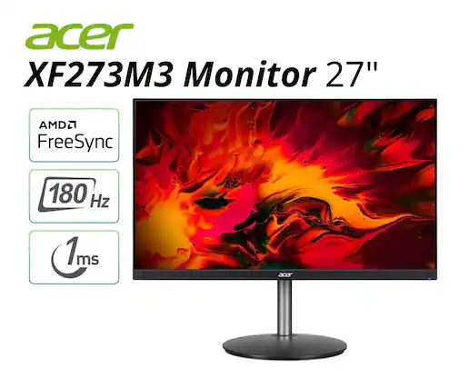 acer XF273M3 Monitor 27" AMD FreeSync 180 Hz 1ms