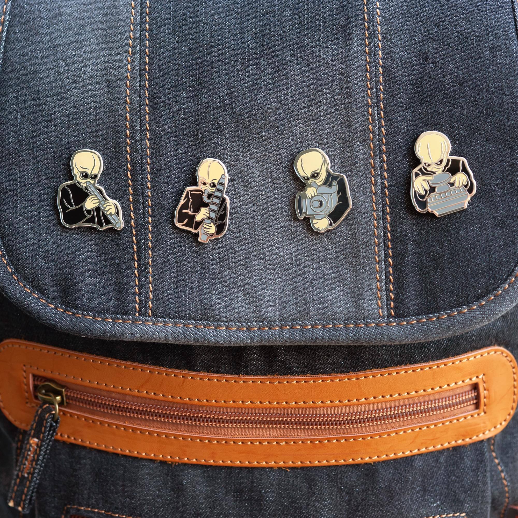 Alt View 1. Star Wars - Star Wars Cantina Band Collectible Pin Set | Exclusive Star Wars Collector Pins - Multicolored.