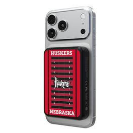 Keyscaper - Nebraska Huskers Field Wireless Power Bank - Multicolor