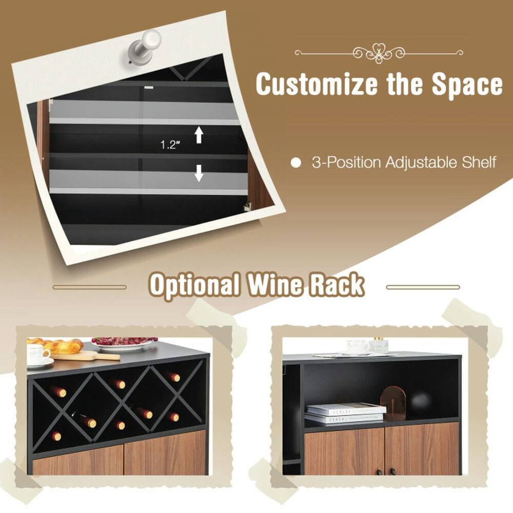 Customize the Space

- 3-Position Adjustable Shelf

Optional Wine Rack