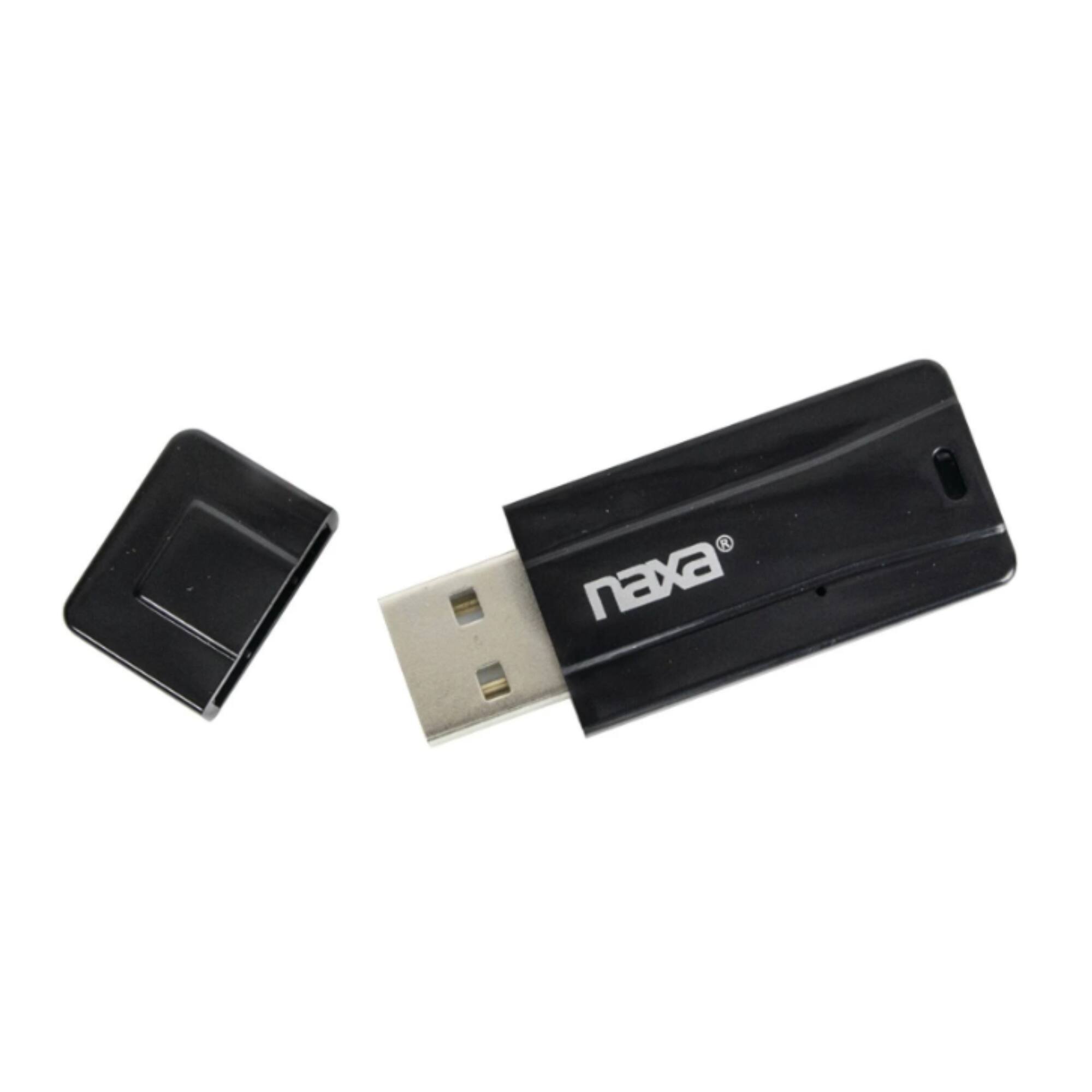 Alt View 1. Naxa - Wireless Audio Adapter with Bluetooth® for USB Connectors - Black.
