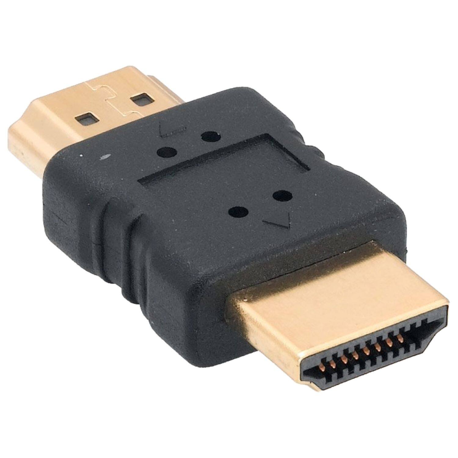 Angle. Sanoxy - Sanoxy Adapter Compatible for HDMI Male to Male Gender Changer - Black.