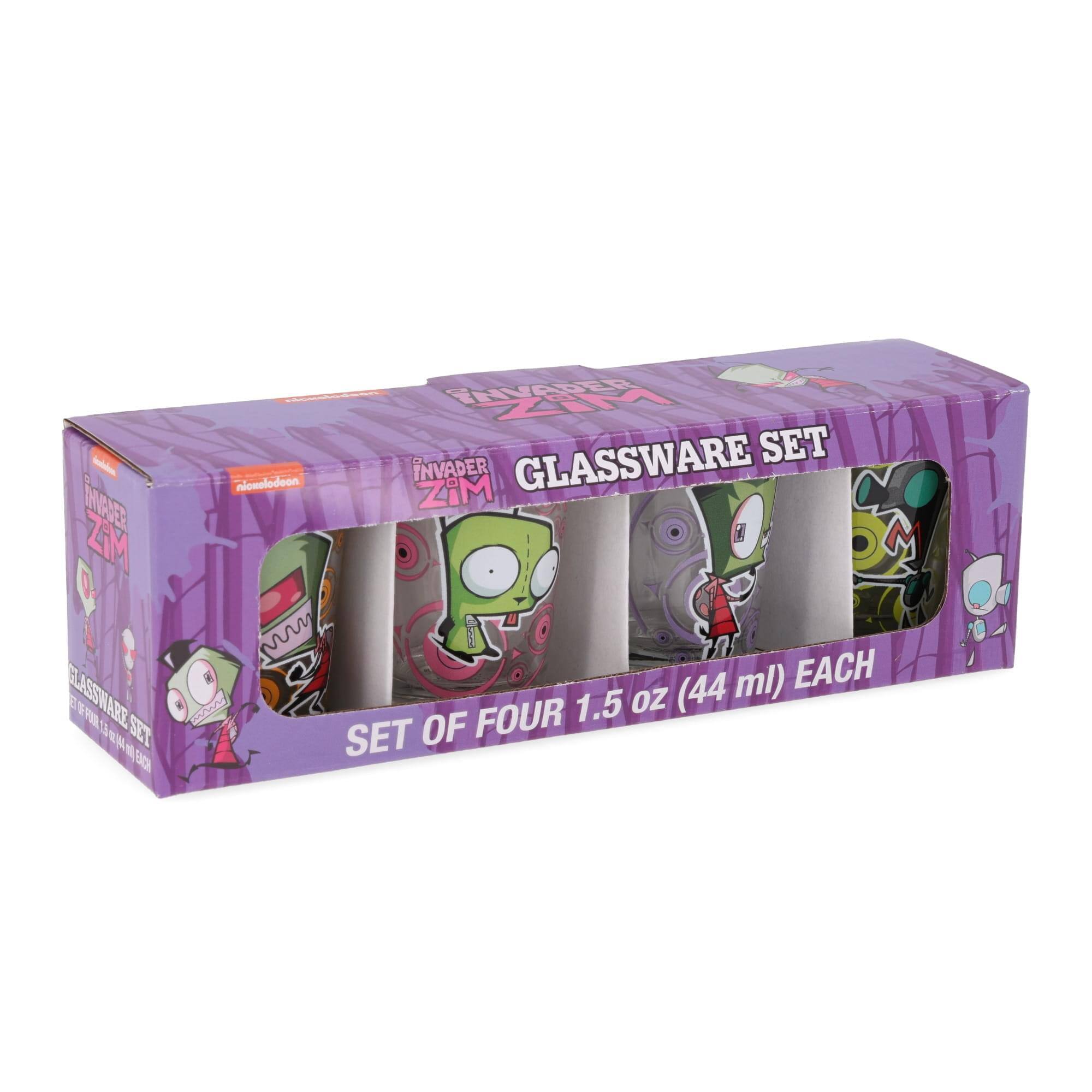 - DNAUER ZM GLASSWARE SET
- TRIVADER ZM GLASSWARE SET
- nionolodeon
- INVADER ZIM GLASSWARE SET
- SET OF FOUR 1.5 oz (44 ml) EACH