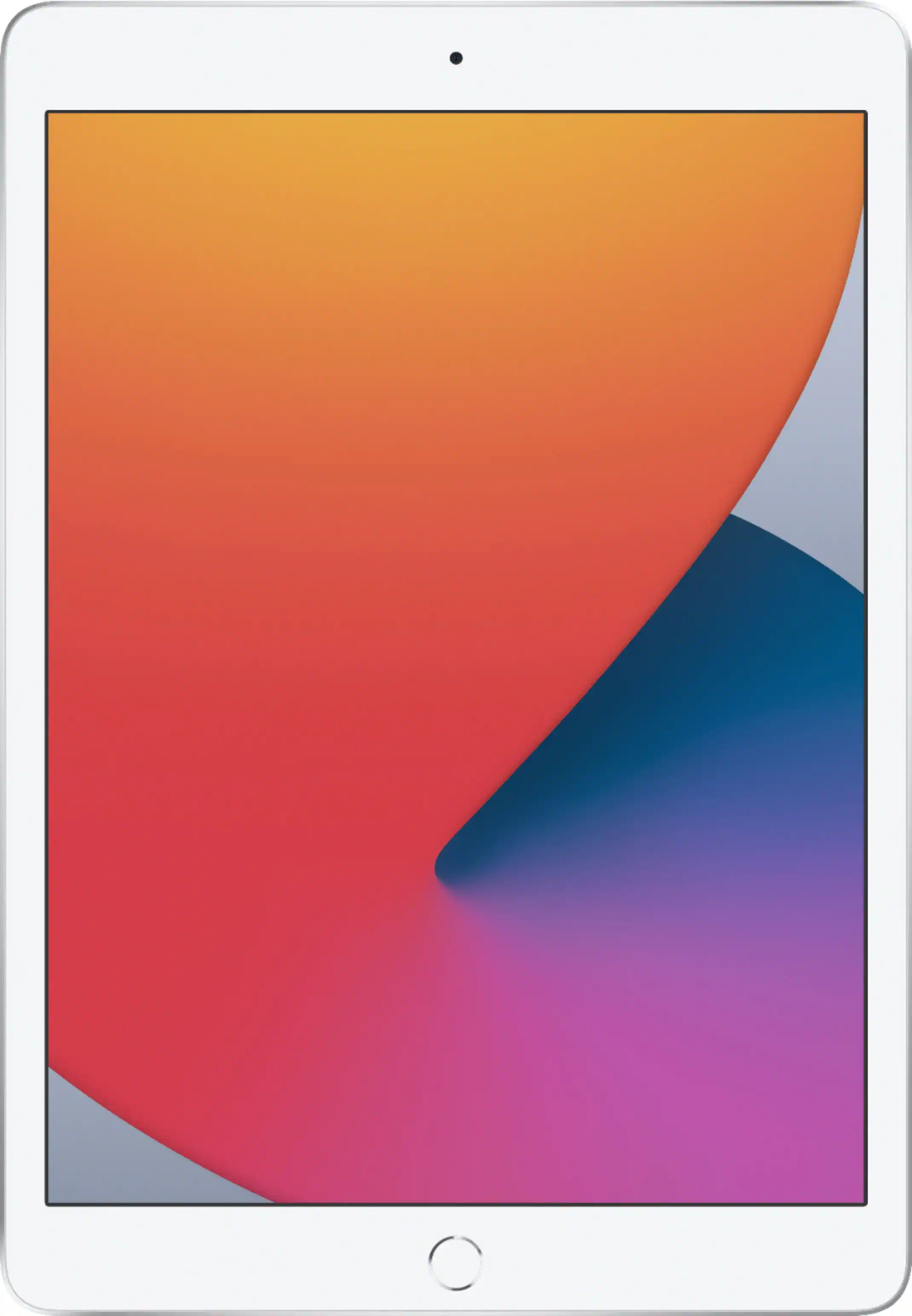 Front. Apple - Certified Refurbished - Apple 10.2-Inch iPad (8th Generation) (2020) Wi-Fi - 32GB - Silver.