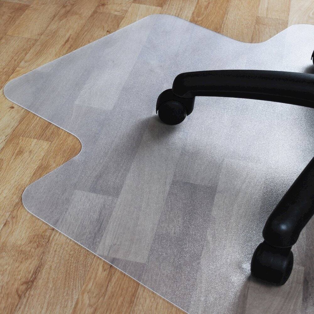 Alt View 1. Floortex - Vinyl Lipped Chair Mat for Hard Floor - 36" x 48" - Clear.