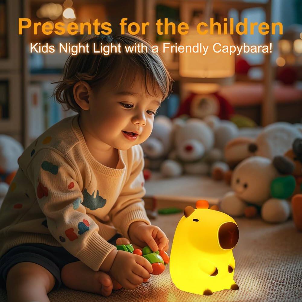 Presents for the children  
Kids Night Light with a Friendly Capybara!