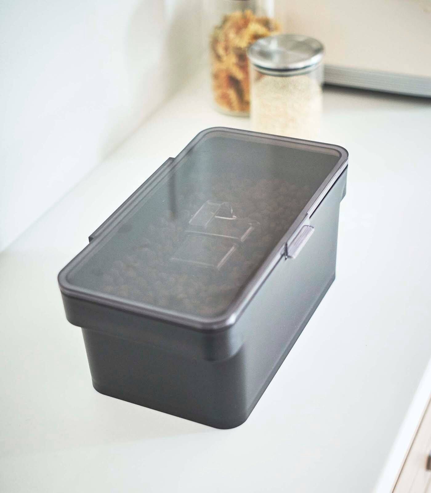 Alt View 8. Yamazaki Home - Airtight Pet Food Container - Three Sizes - Black.