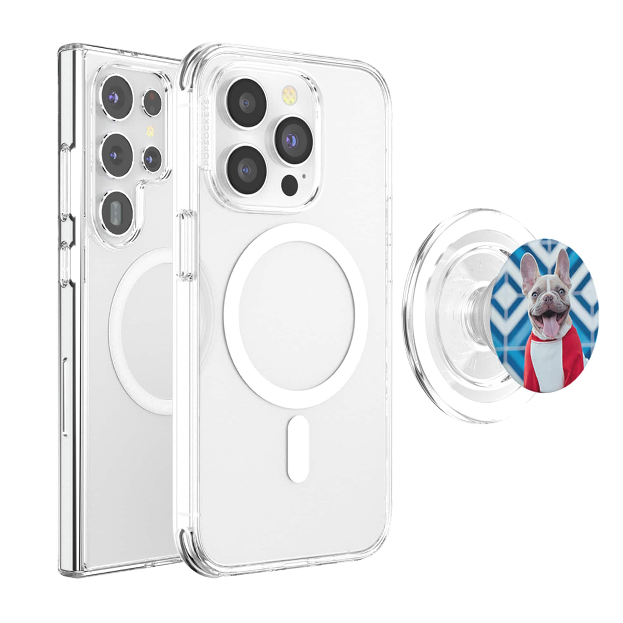 Front Zoom. PopSockets - Customizable MagSafe Grip (digital code) - Clear.