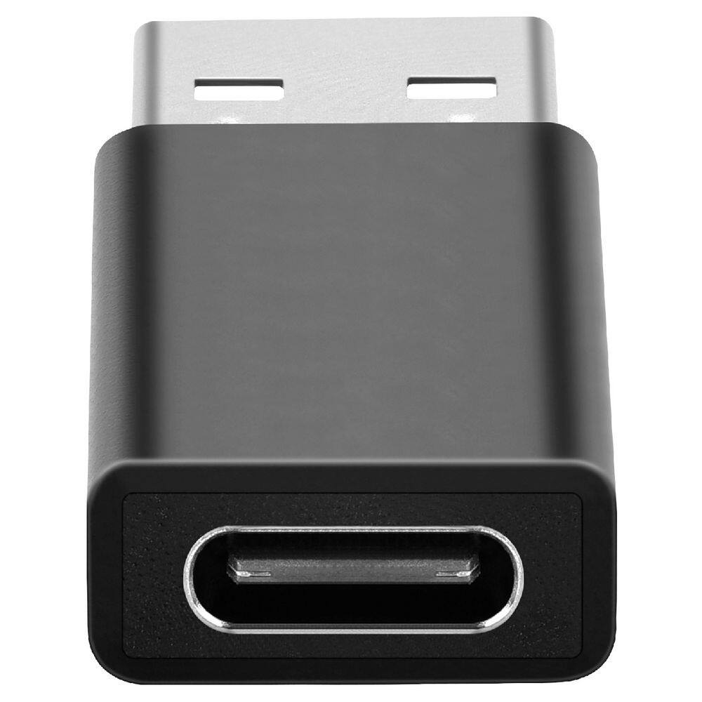 Left. Bonelk - BonElk Compact USB-A to USB-C 3.0 Adapter - Black - Black.