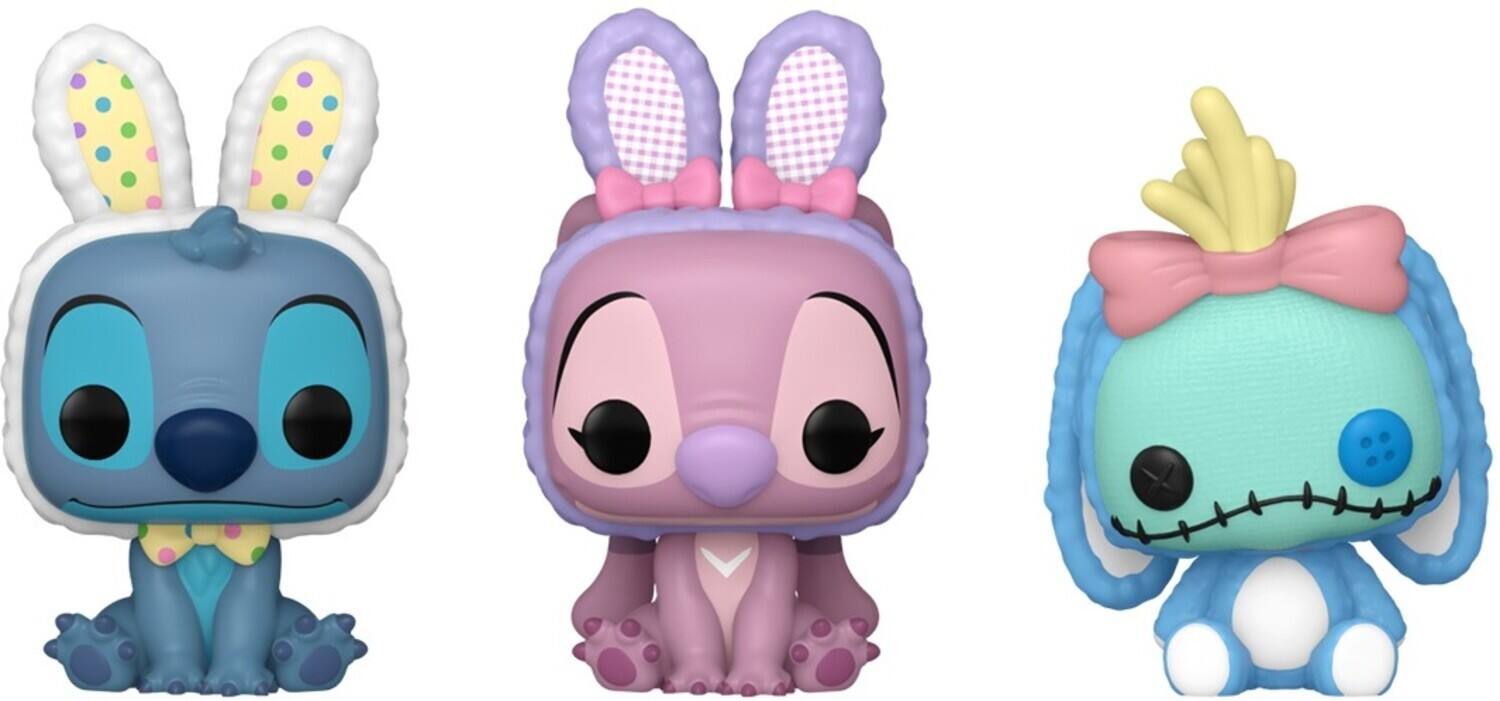 Alt View 1. Funko - Funko Pocket POP!: Easter 3-Pack, Lilo & Stitch   - Collectibles - Multicolor.