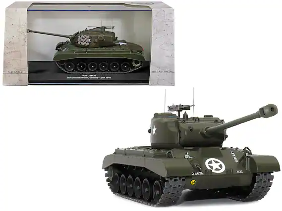 1/43 SCALE
M26 T26E3
2nd Armored Division, Germany - April 1945
DIE CAST METAL
2487A
E21
34
