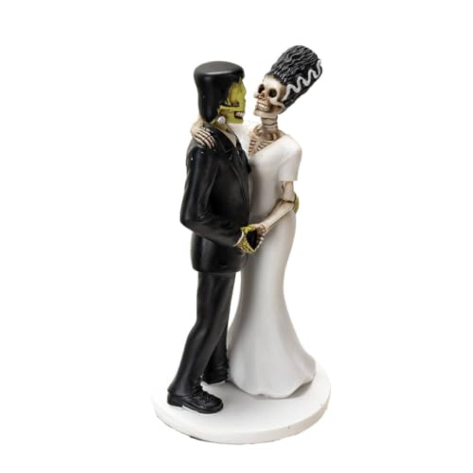 Alt View 2. Pacific Trading - Eternal Love Frankenstein and Bride Figurine Wedding or Anniversary Collectible Figurine 7 inch.