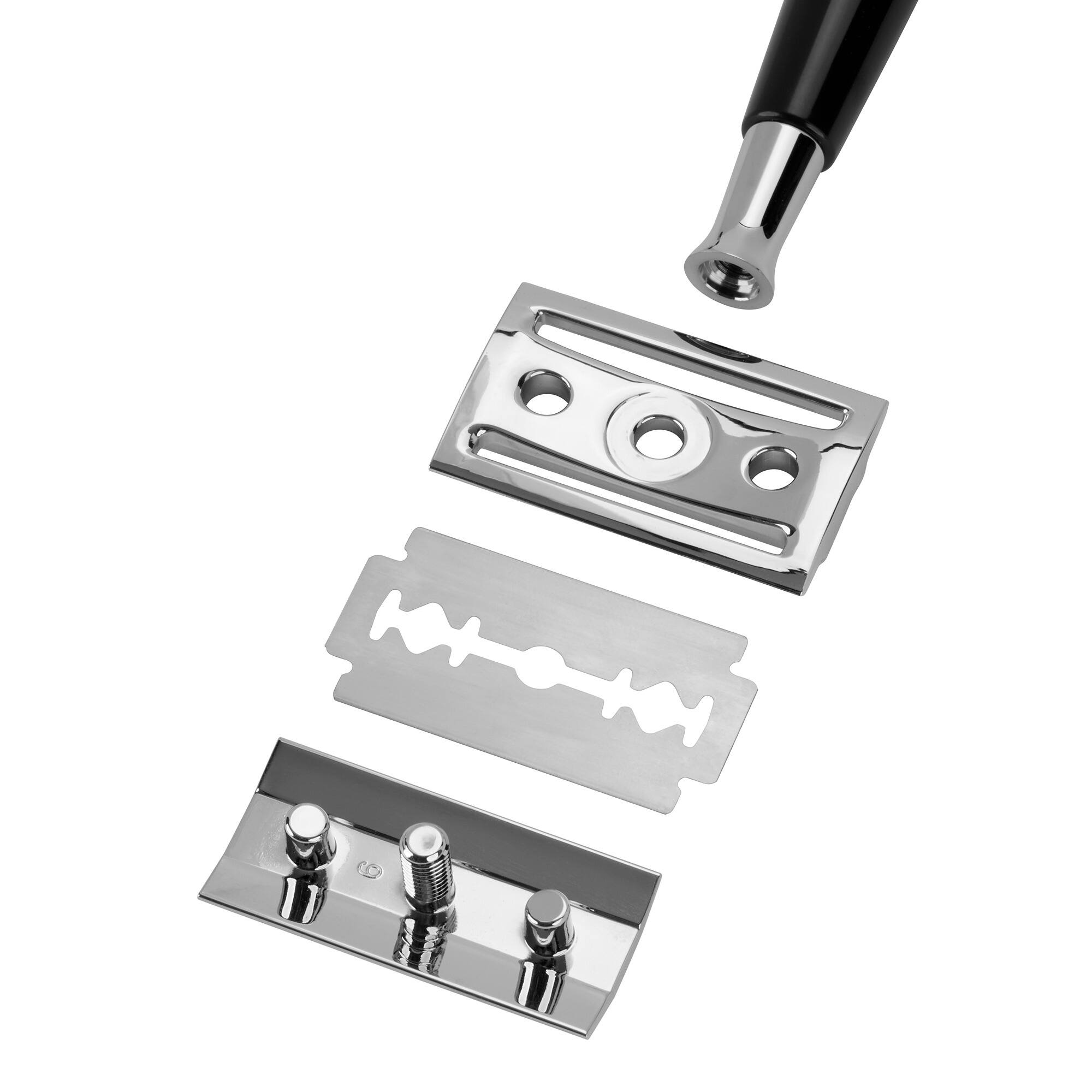 Alt View 4. ZWILLING - ZWILLING Beauty Classic Shaving Set with Safety Razor - Black.