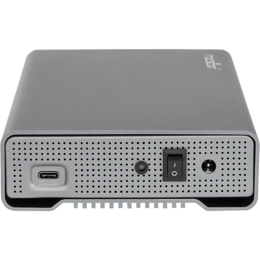 Alt View 4. Rocstor - Rocstor Rocpro D90 10 TB Desktop Rugged Hard Drive - 3.5" External - SATA (SATA/600) - Aluminum Gray - MAC Device.