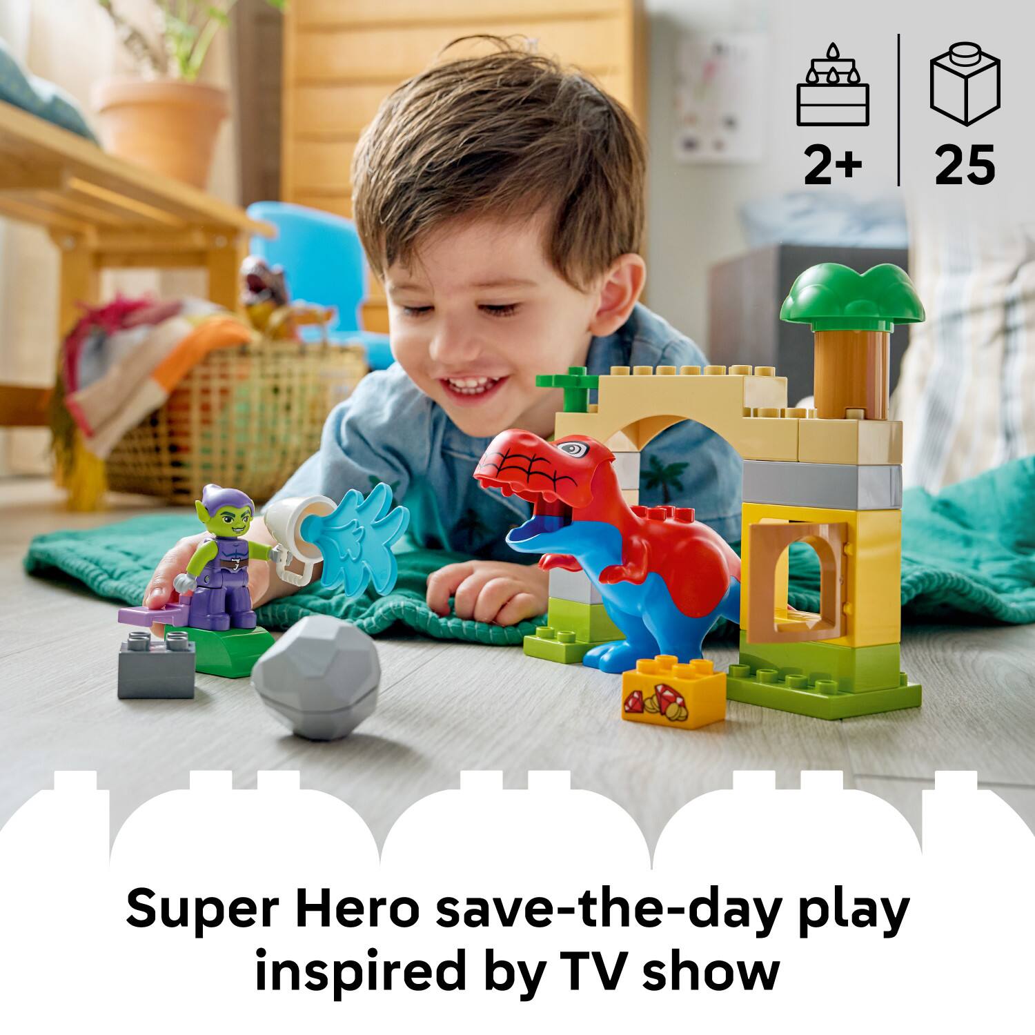 2+ 25 Super Hero save-the-day play inspired by TV show