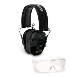 Walkers - Walker's Razor Slim Shooting Muffs (Multicam with Safety Glasses - Gray