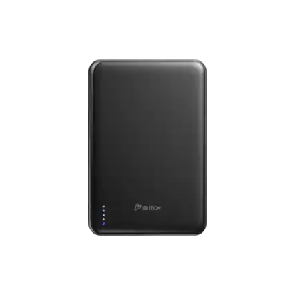 Front. BMX - SolidSafe AIR 10K Magnetic Solid-State Power Bank - Black.
