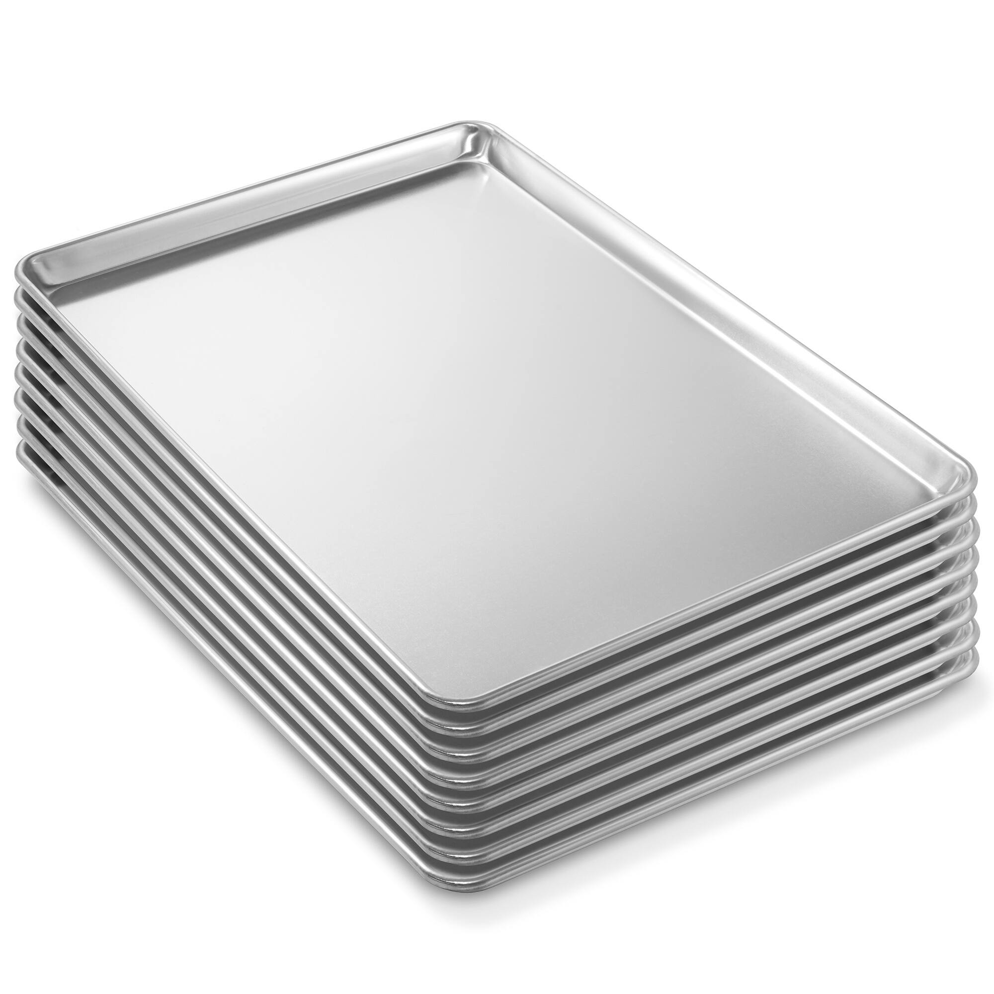Alt View 3. Last Confection - 18 x 26-in Commercial Baking Sheet Pans - Aluminum Cookie Sheets - Silver.