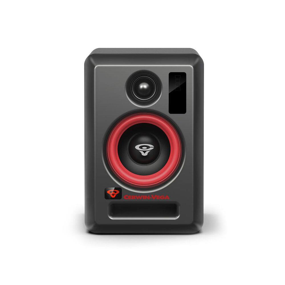 Left. Cerwin Vega - Cerwin Vega VEGA4SB-PR 4 Inch 2-Way Powered Studio Monitor Pair - Black.