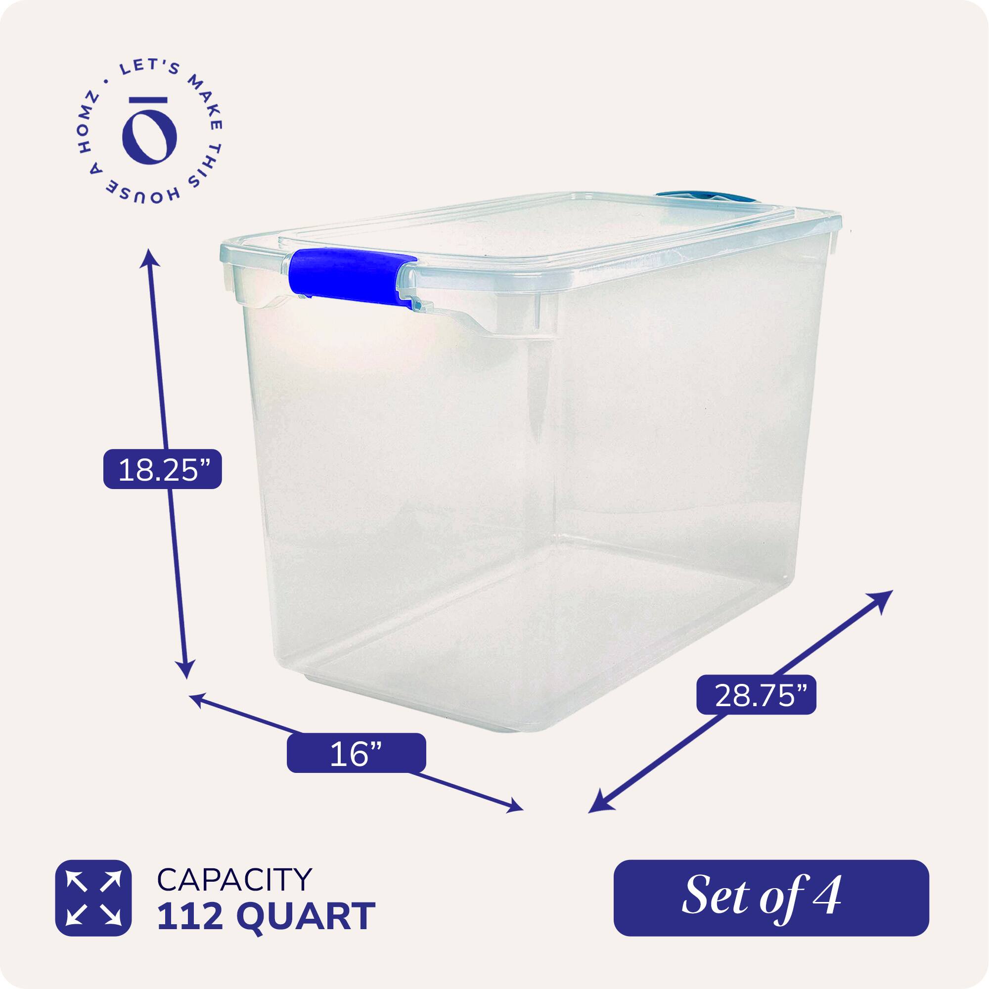 Let's Make This Home Awesome

18.25" x 28.75" x 16"

Capacity: 112 Quart

Set of 4