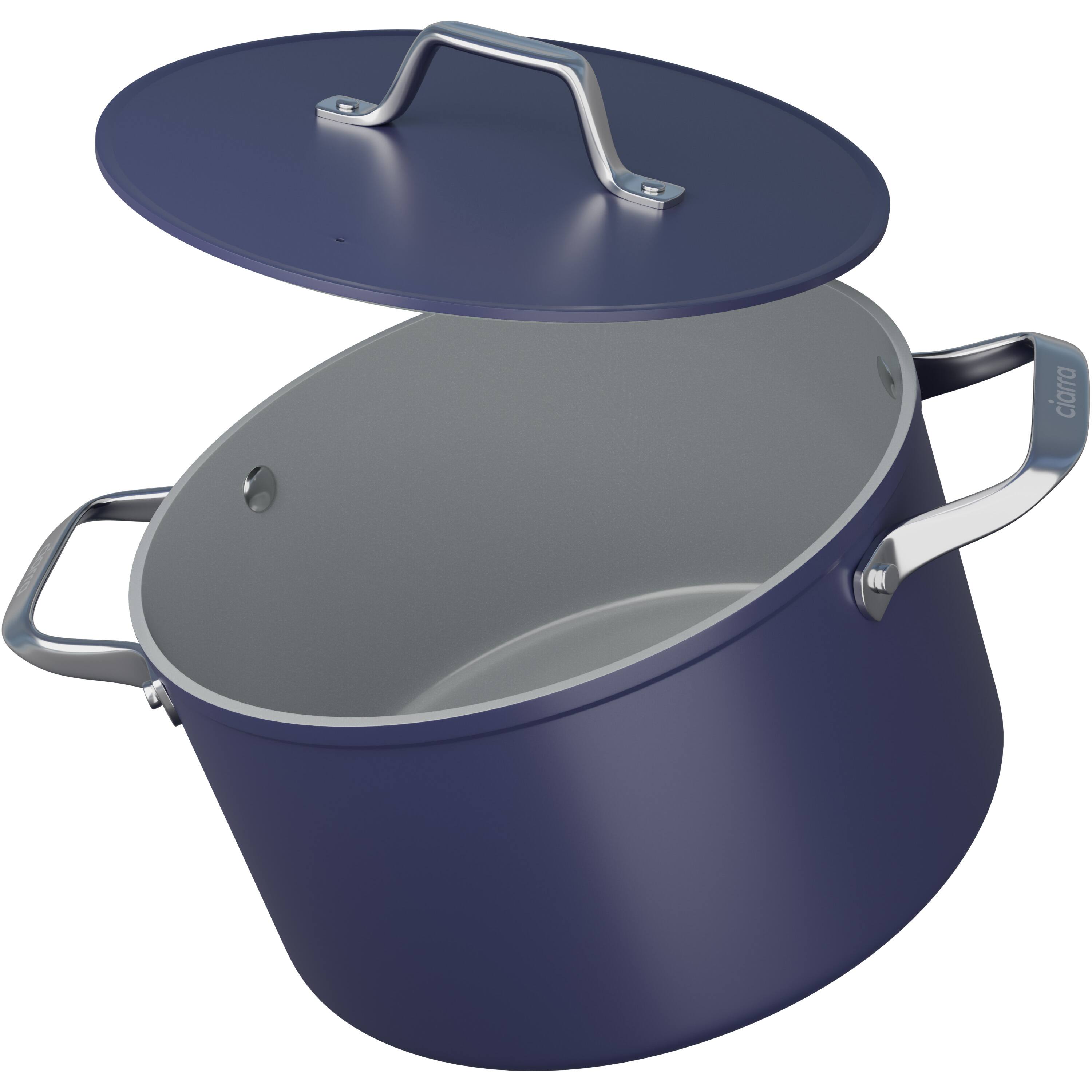 Angle. Ciarra - Beyond 4-Piece Cookware Set - Midnight Dream.
