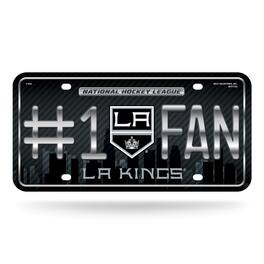 Rico Industries - Los Angeles Kings #1 Fan Metal License Plate Tag - Number One LA Kings Fan - Multi