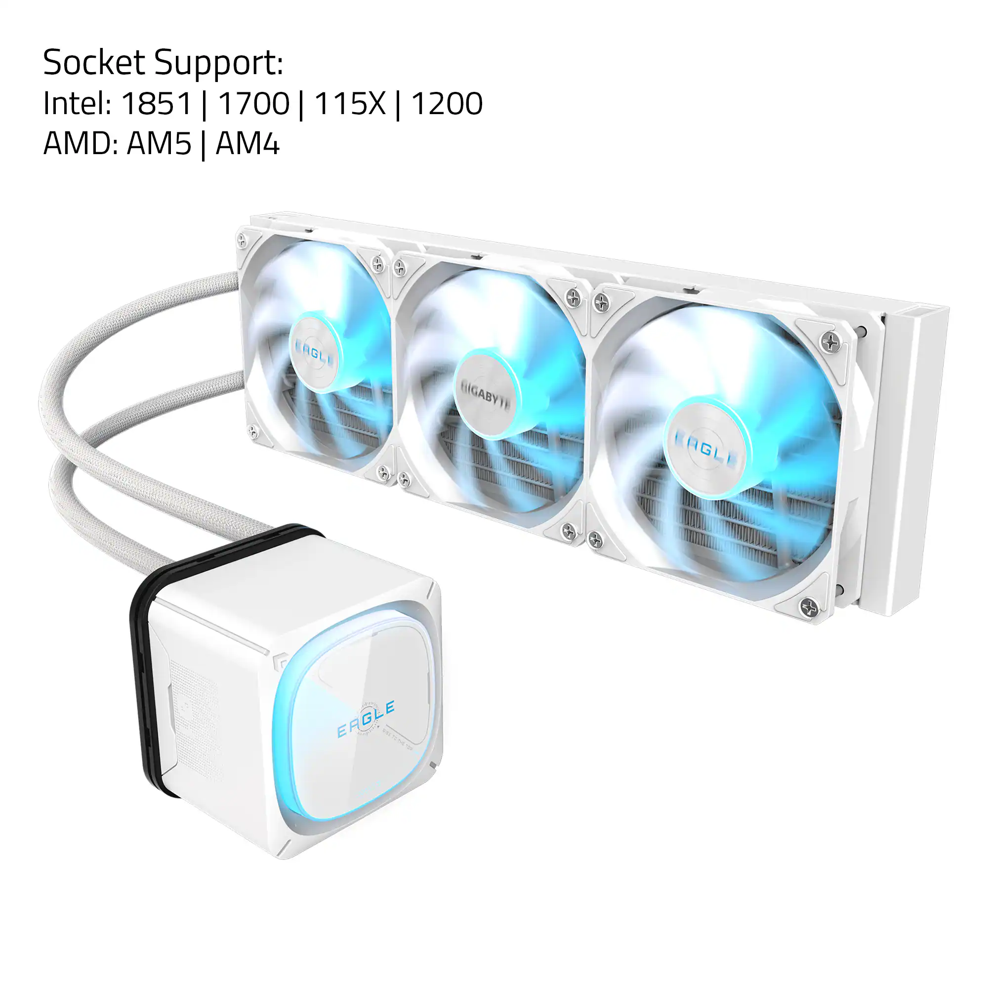 Socket Support: Intel: 1851 | 1700 | 115X | 1200  
AMD: AM5 | AM4  

ERGLE  
BIGABYTE AGL EAGLE