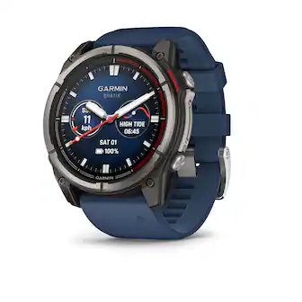 Garmin Quatix SS 11 kph High Tide 06:45 Sat 01 100% Garmin.