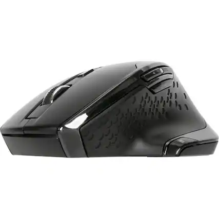 Front. Targus - Targus Antimicrobial Ergo Wireless Mouse - BlueTrace - Wireless - Radio Frequency - 2.40 GHz - Black - USB Type A - 1600 - Black.