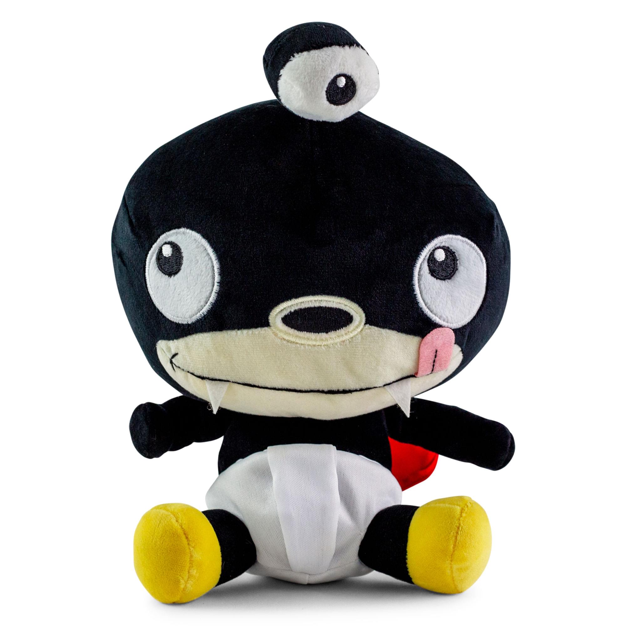 Front. Toynk - Futurama Nibbler 8-Inch Chibi Collector Plush Toy - Black.
