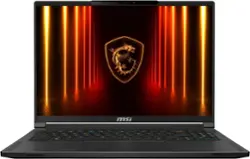 MSI - Stealth 16 AI 16" 240Hz QHD+ OLED Gaming Laptop - Intel U9-285HX - NVIDIA GeForce RTX 5070 - 32GB Mrmory - 1TB SSD - Core Black - Front_Zoom