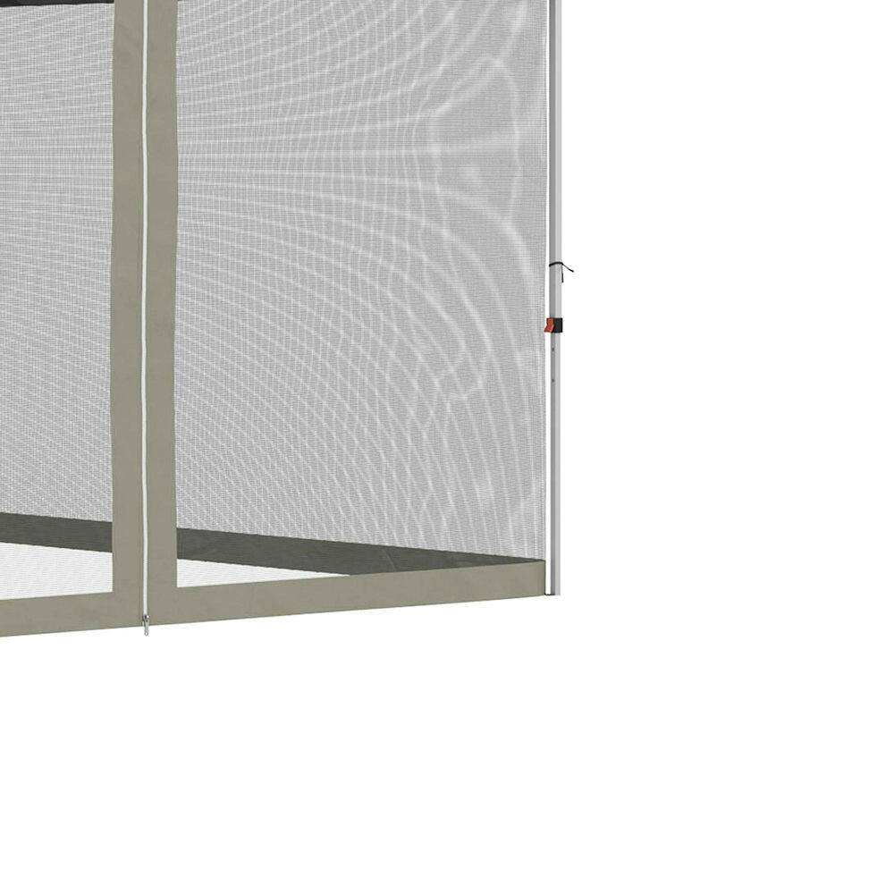 Alt View 5. Spaco - Spaco 10'x10' Pop Up Canopy Tent, Adjustable Height,Wheeled Bag,Screen Room - Beige.