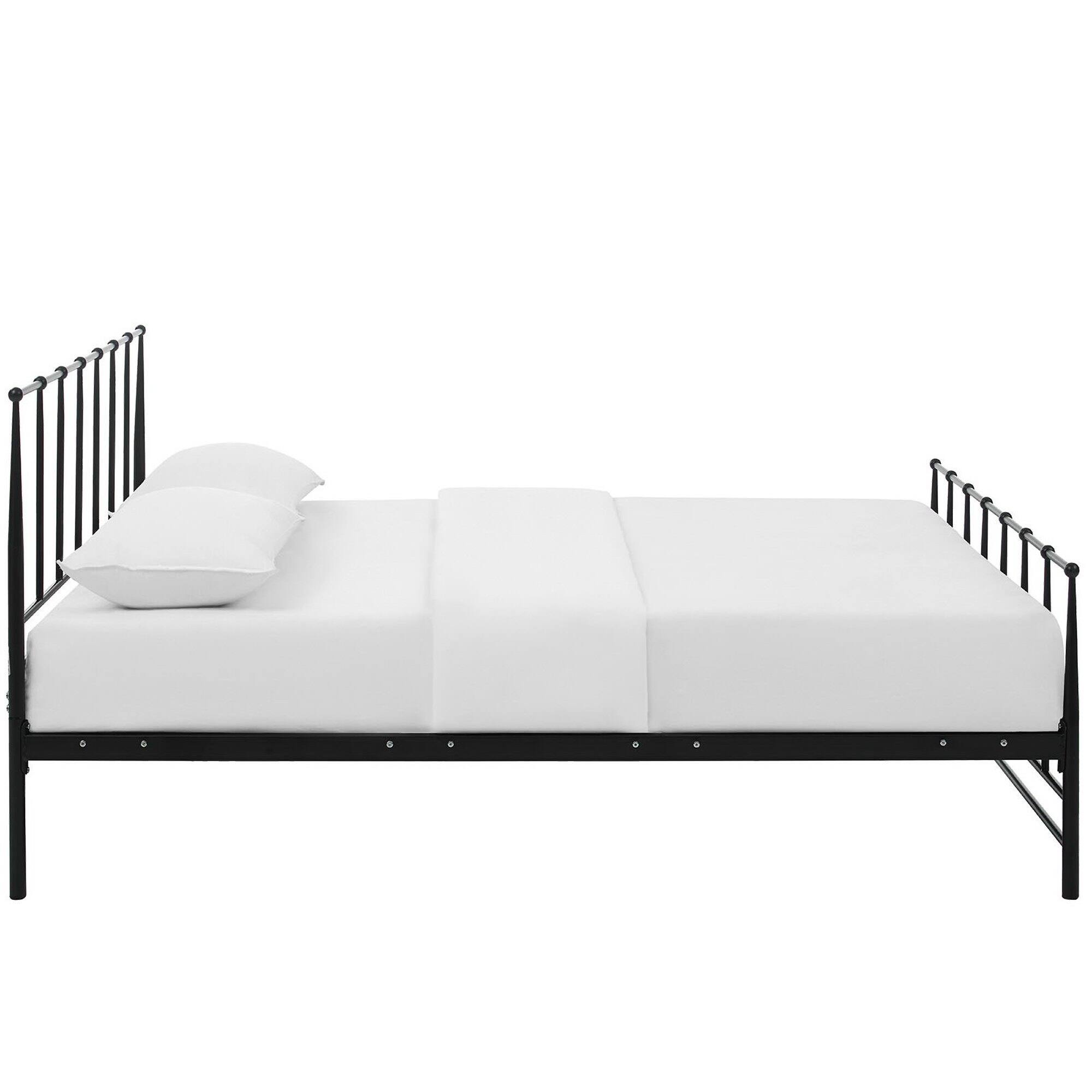 Back. Modway - Corinne Full Bed Frame - Brown.
