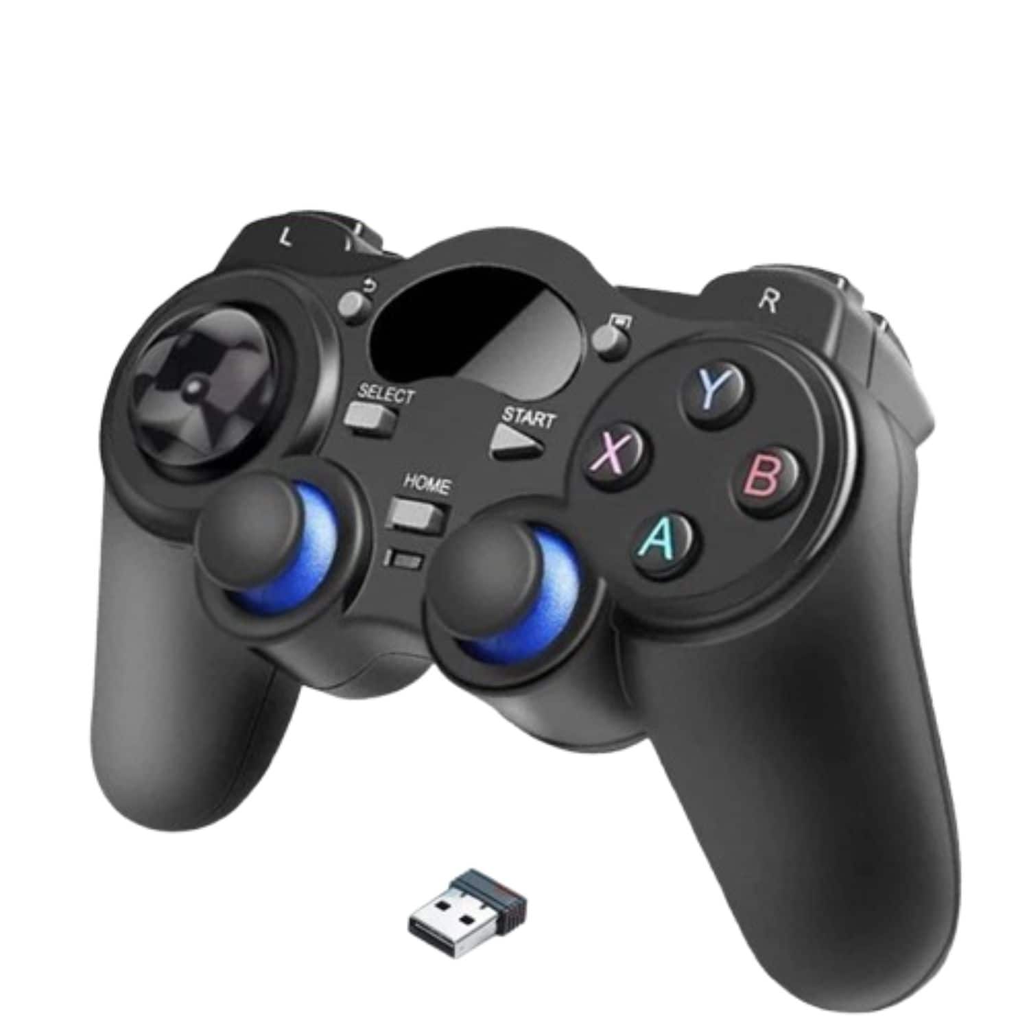 Home Collection - USB 2.4G Wireless Game Controller for PC & Laptop Computers – Compatible with Windows XP/7/8/10 - Black