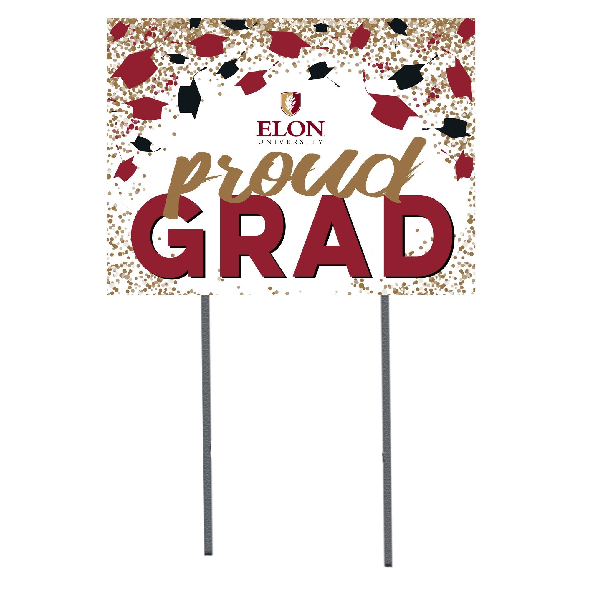Elon Phoenix 18" x 24" Proud Grad Yard Sign