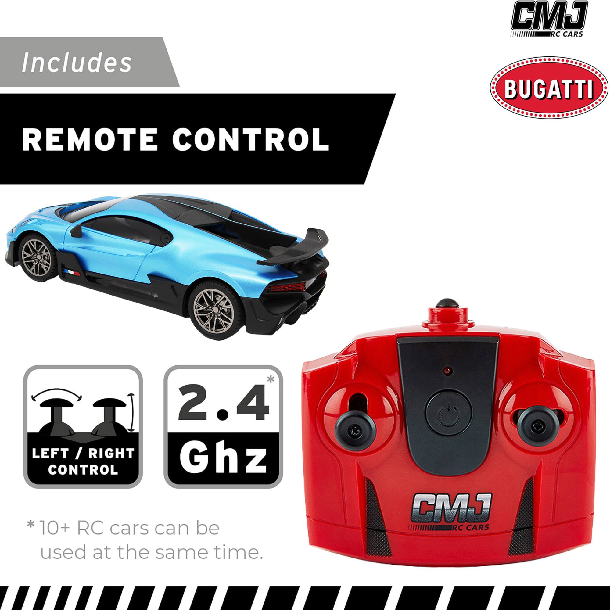 Includes CJ RC CARS BUGATTI REMOTE CONTROL * 2.4 GHz CONTROL * 10+ RC cars can be used at the same time. CMJ RC CARS