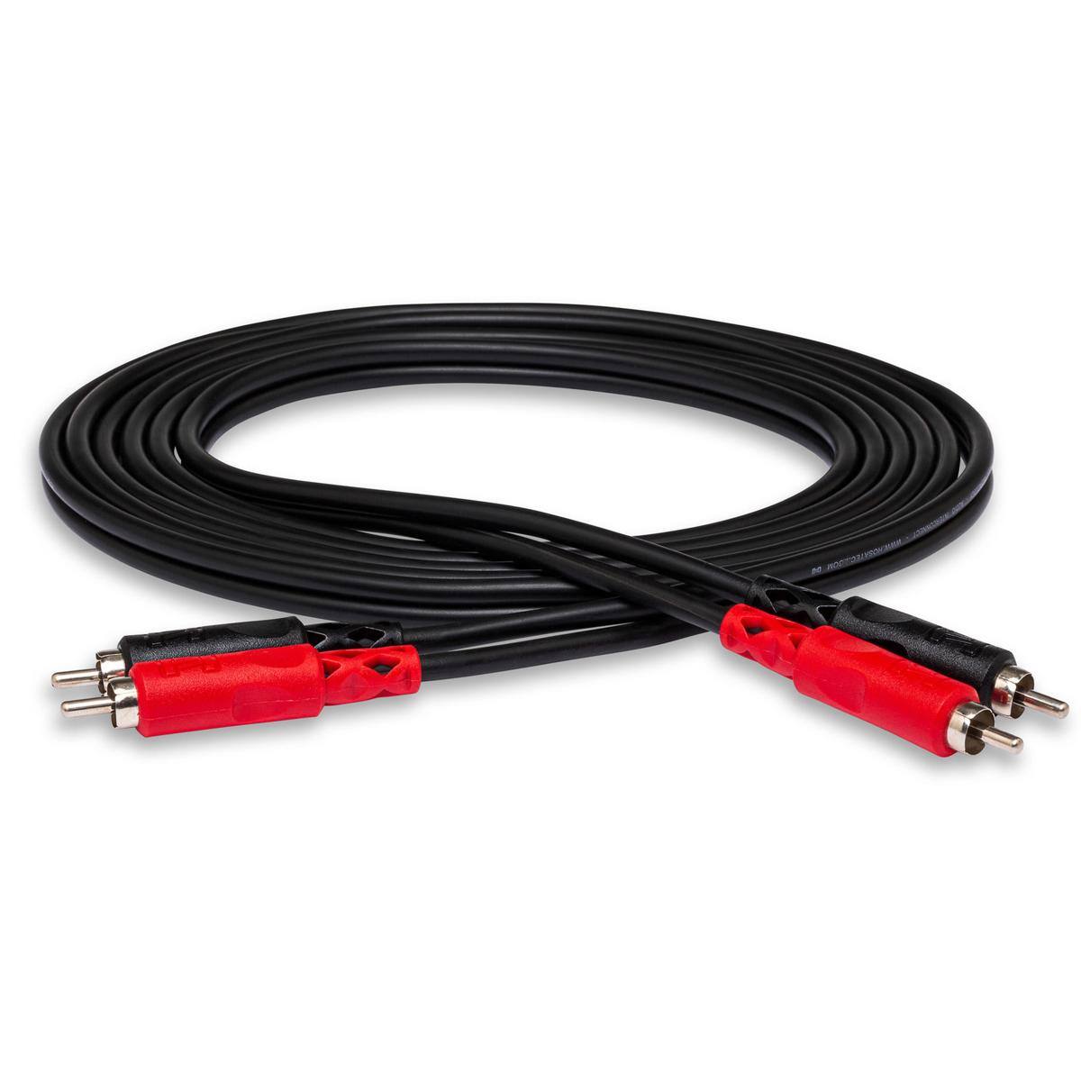 Hosa Technology 2 RCA Male to 2 RCA Male Dual Cable (Nickel Contacts ...
