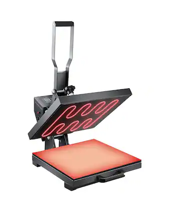 Front. Glintex - 15"x15" Heat Press Machine, High Pressure, Fast Even Heating, Digital Control for Heat Transfer Vinyl & Sublimation.