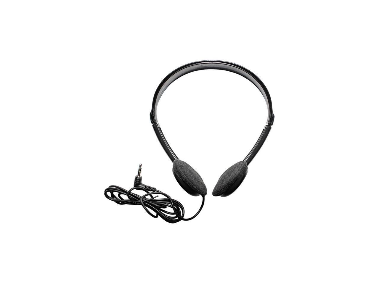 Alt View 1. Maxell - Maxell 199845 6 ft. Cord Adjustable Headband Wired Headphones - Black.