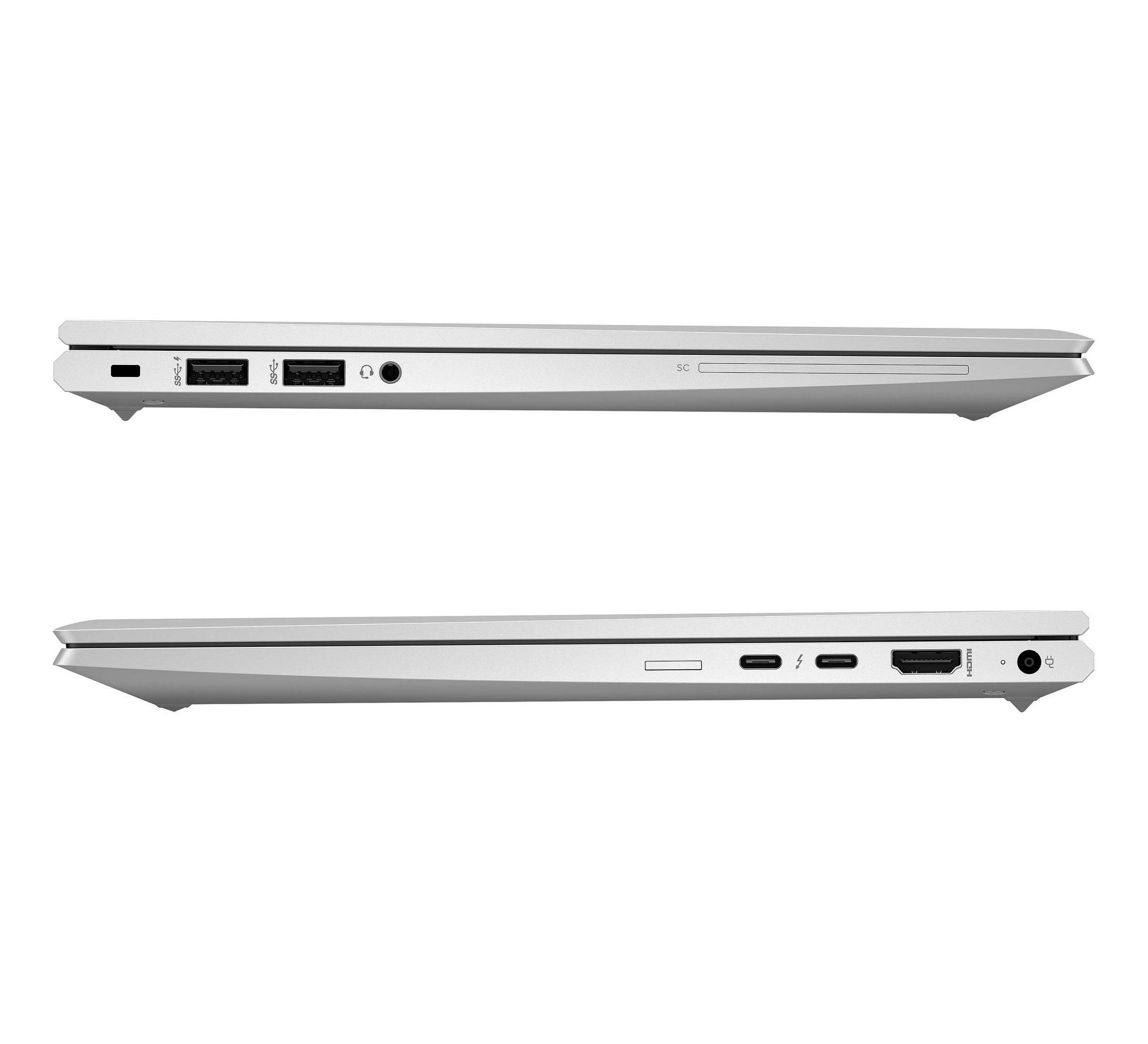 Left. HP - HP EliteBook 840 G9 Core i7-1265U 1.8GHz, 32GB, 2TB SSD, 14" FHD Touch, Windows 11 Pro (Refurbished) - Silver.