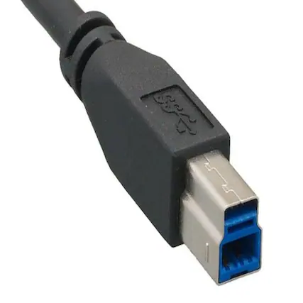 Front. Sanoxy - Sanoxy 6ft USB 3.0 A Male to B Male Cable, Black - Black.