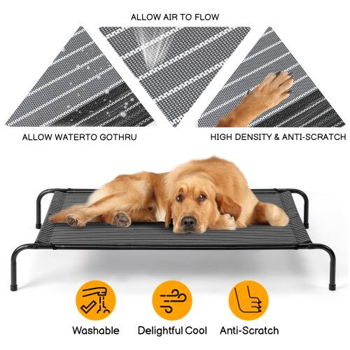 ALLOW AIR TO FLOW  
ALLOW WATER TO GO THROUGH  
HIGH DENSITY & ANTI-SCRATCH  

Washable  
Delightful Cool  
Anti-Scratch