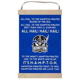 Jardine - Hampton Pirates Fight Song Banner Sign - Blue