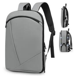 Unique Bargains - Slim Expandable TSA Business Bag for Men, 16" Laptop Compartment, 15L-25L, Lightweight Work Office - Gray